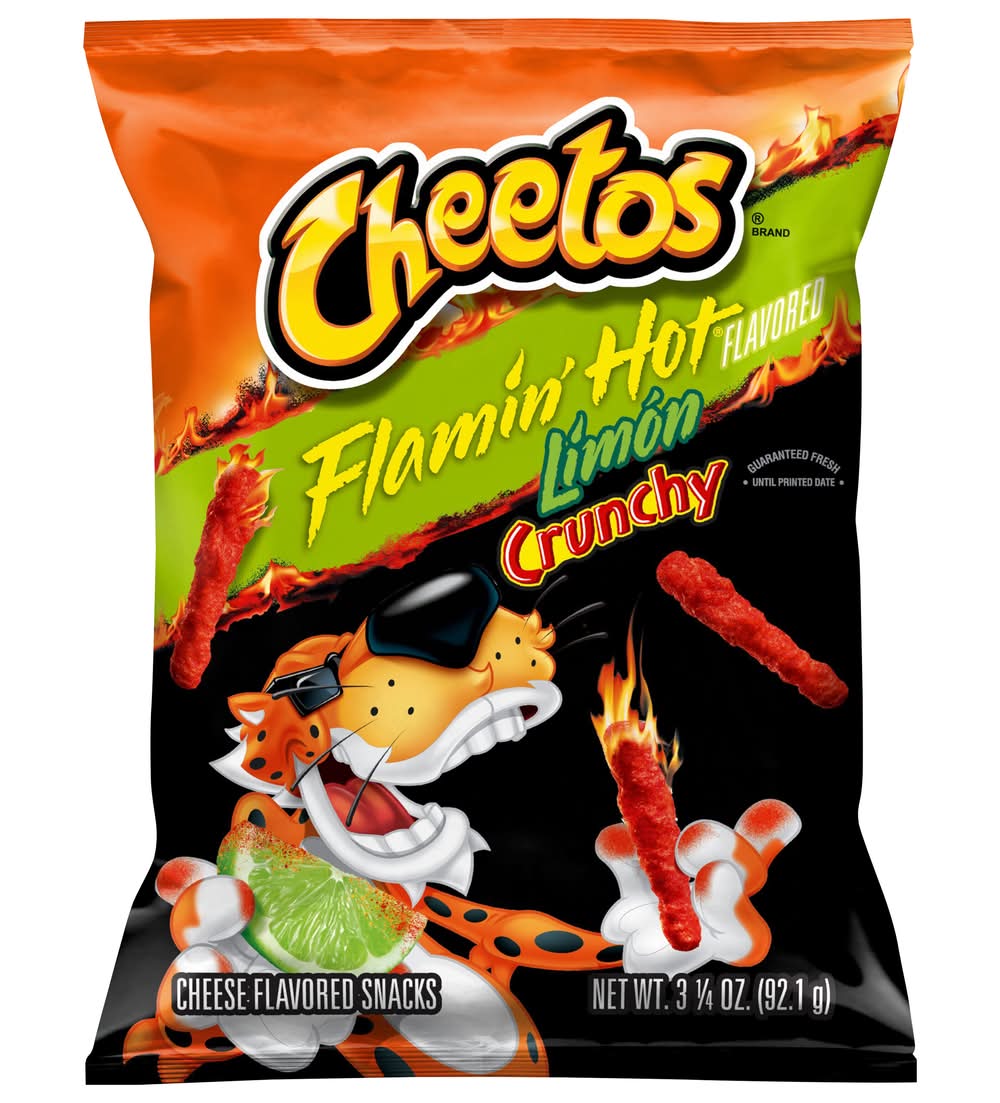 Cheetos Crunchy Cheese Snack, Flamin' Hot Limon (3.25 oz)