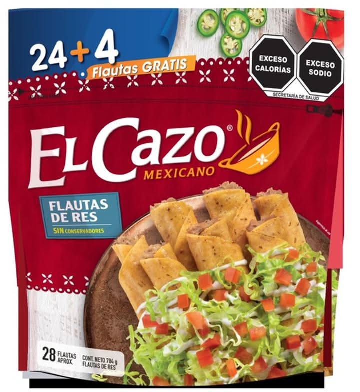 El Cazo · Flautas de res (28 un)