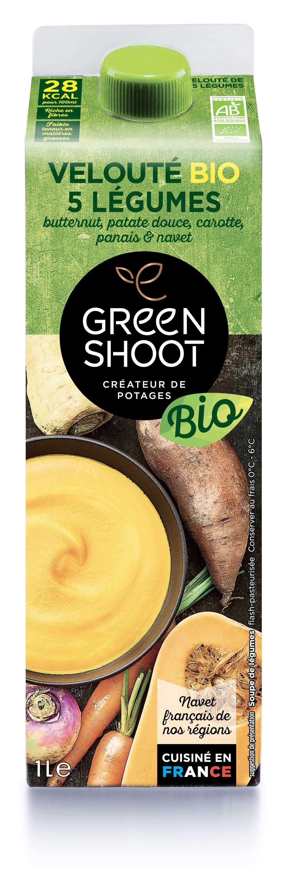 Greenshot - Velouté de 5 légumes bio (1L)