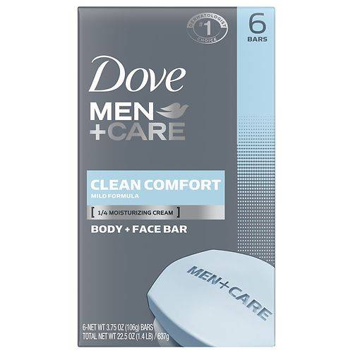 Dove Men+Care Body and Face Bar Clean Comfort Clean Comfort - 3.75 OZ x 6 pack