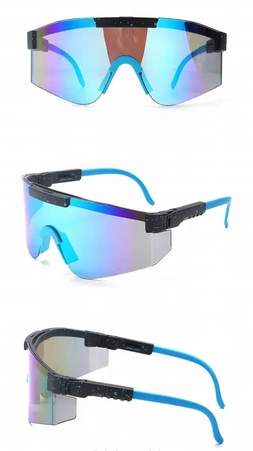 Trader Bo's Sports Sunglasses Black Frame