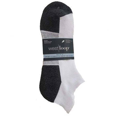 West Loop Men's Sport Active No Show Socks