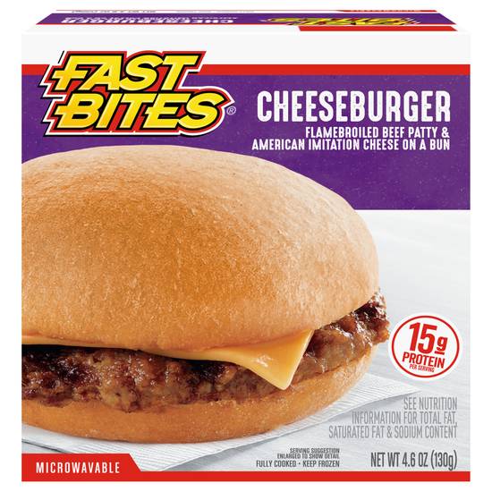 Fast Bites Microwavable Cheeseburger