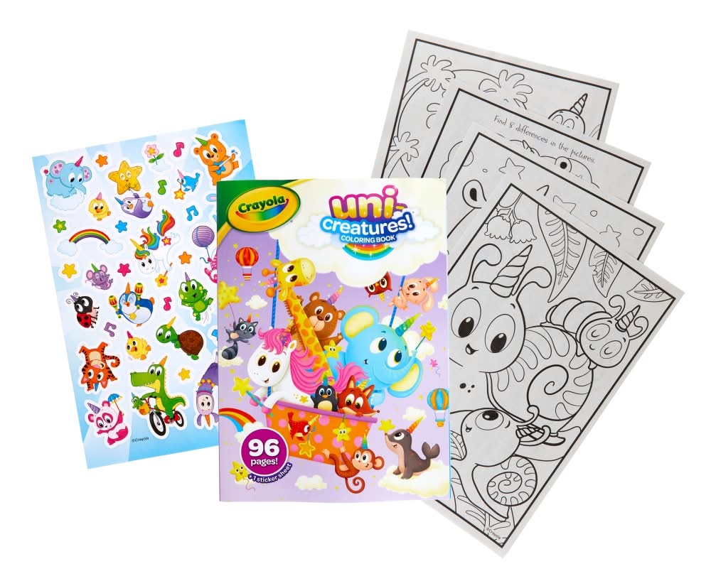 Crayola Uni-Creatures Coloring Book 96 Pages