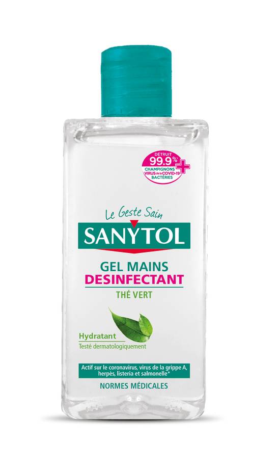 Sanytol - Gel mains désinfectant thé vert (75 ml)