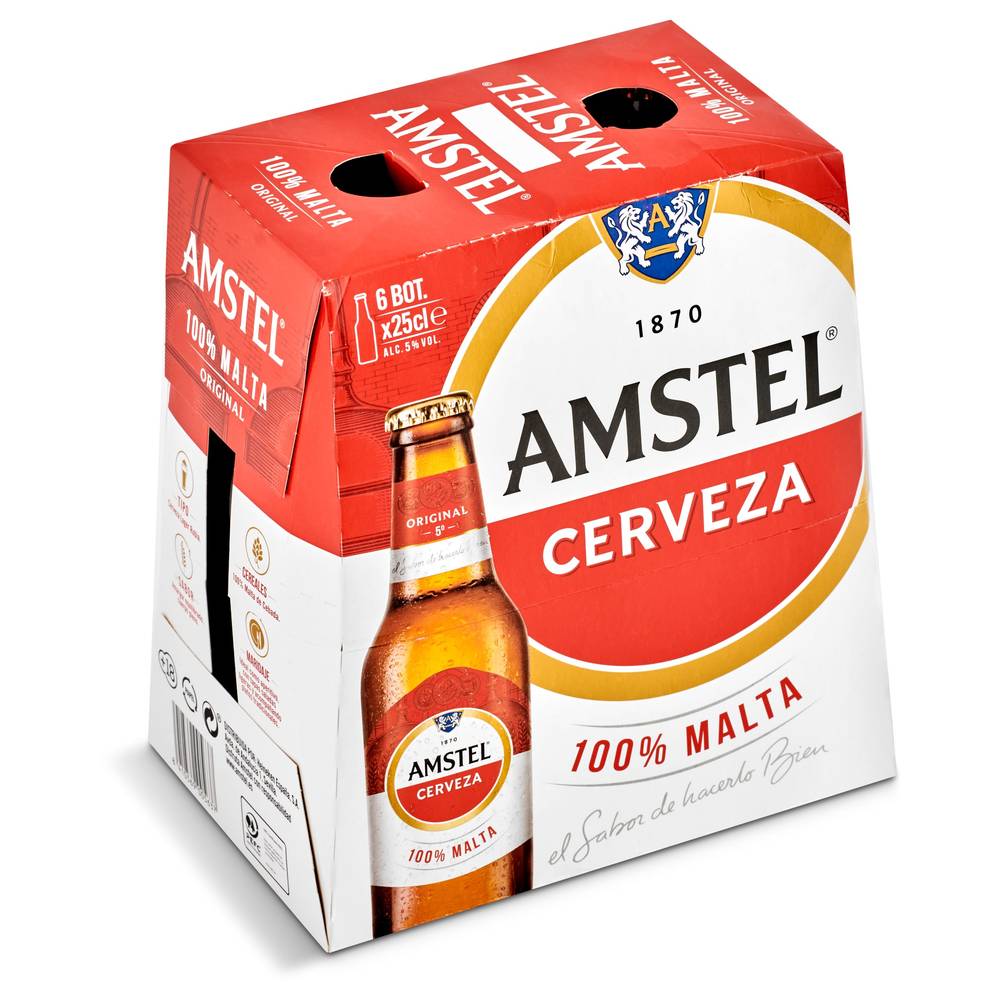 Cerveza Amstel Botella 6 X 25 Cl