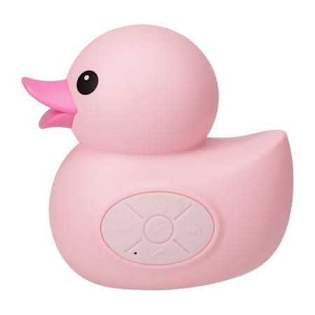 Rubber Duck IPX4 Water Resistant Shower Speaker Pink