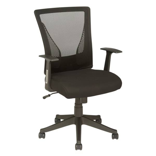 Realspace® Radley Mesh Mid-Back Task Office Chair, Black, BIFMA Compliant