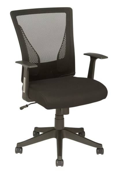 Realspace® Radley Mesh Mid-Back Task Office Chair, Black, BIFMA Compliant