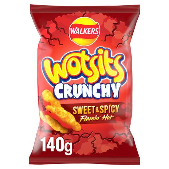 Wotsits Crunchy Flamin Hot Crisps 140g