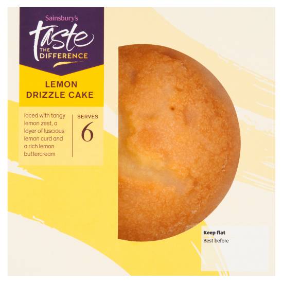 Sainsbury's Taste the Difference Lemon, Drizzle Cake (405g)