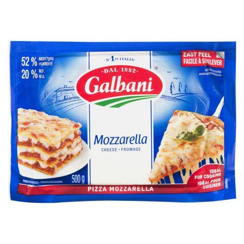 Galbani pizza mozzarella (500 g) - pizza mozzarella cheese (500 g)