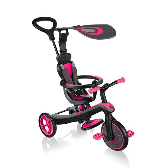GLOBBER Explorer Trike 4 in 1 Fuchsia Tricycle