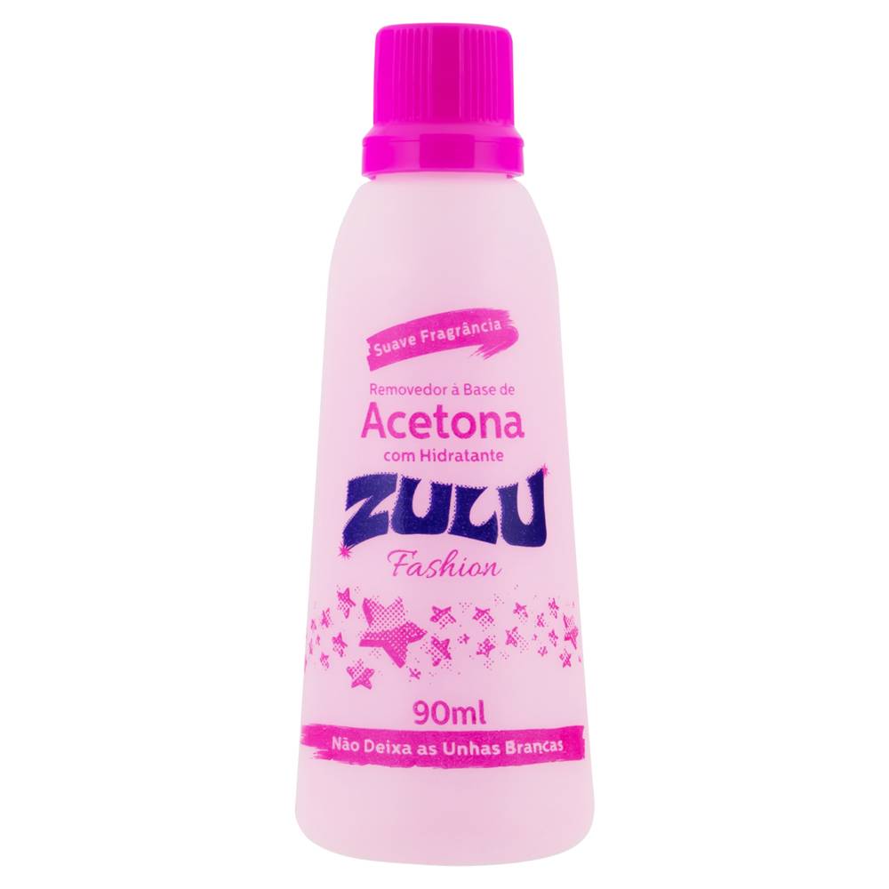 Zulu acetona com hidratante fashion (90 ml)