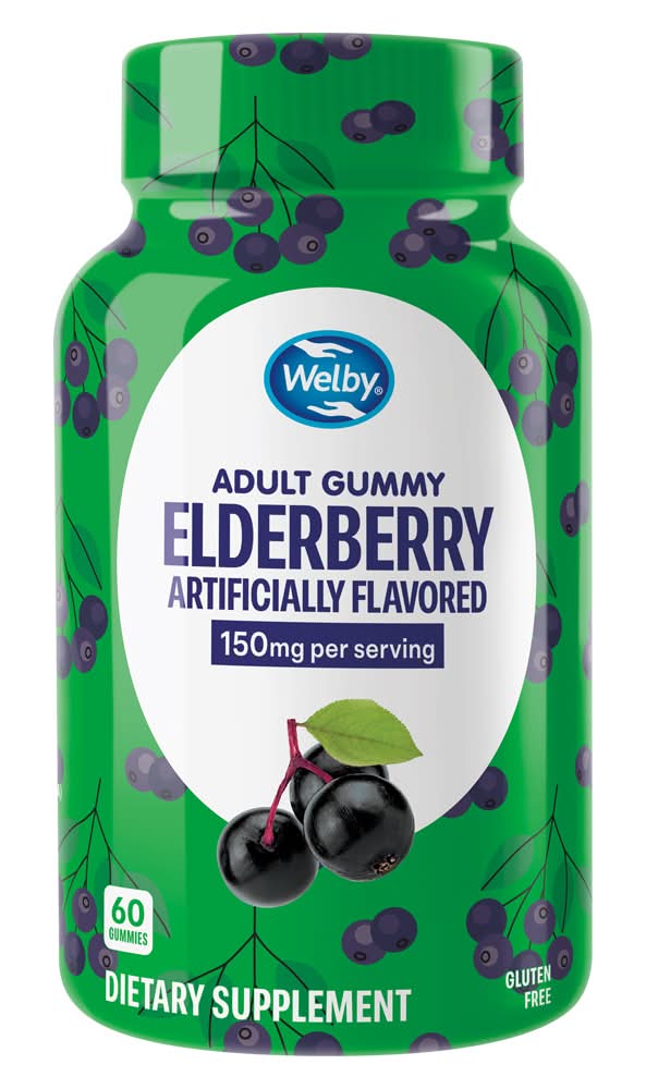 Welby Adult Gummies 150 mg, Elderberry (60 ct)