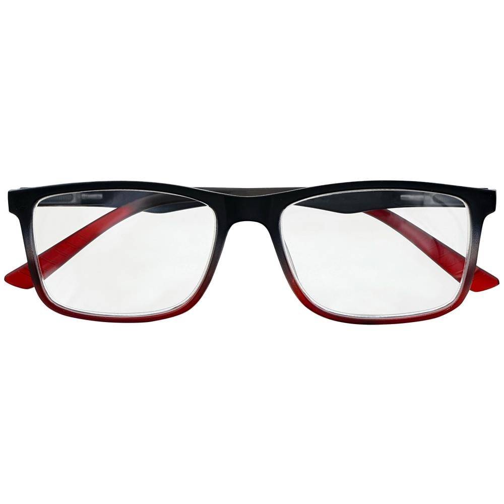 Magnifeye Square Red Ombre 1.5 Reading Glasses