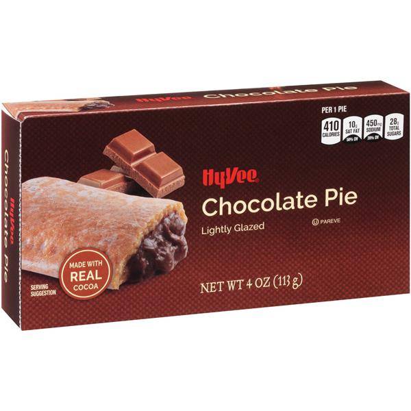 Hy-Vee Lightly Glazed Chocolate Pie
