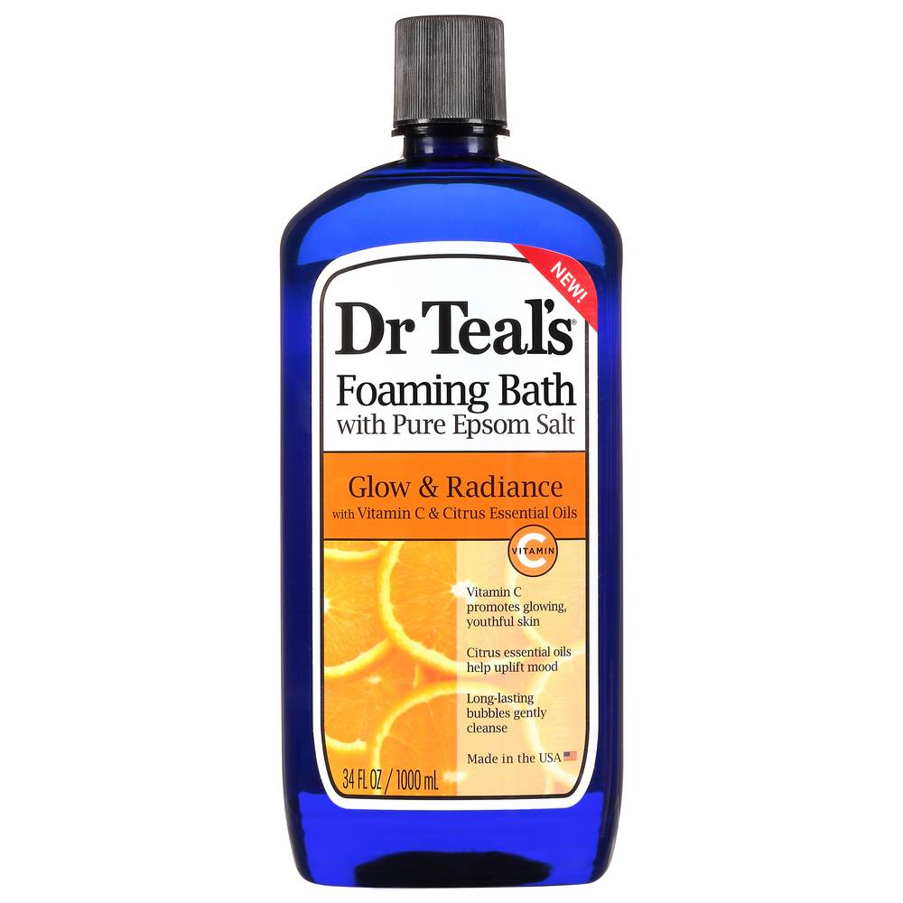 Dr Teal's Glow Radiance With Pure Epsom Salt Foaming Bath