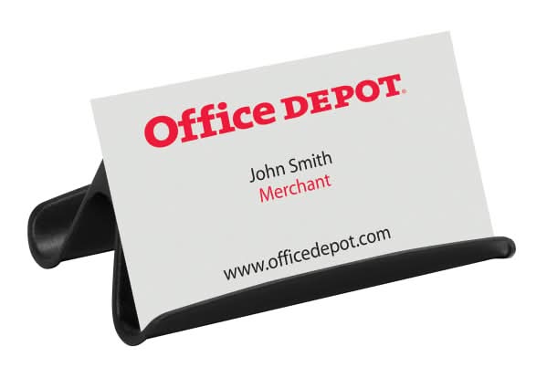 Office Depot® Brand Business Card Holder, Black