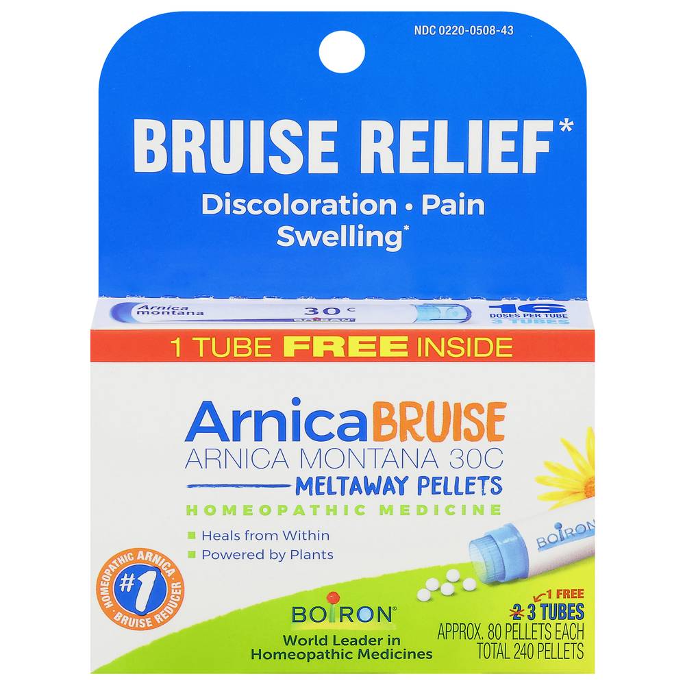 Arnicare Arnica Montana Bruise Pain Relief Pellets Tubes