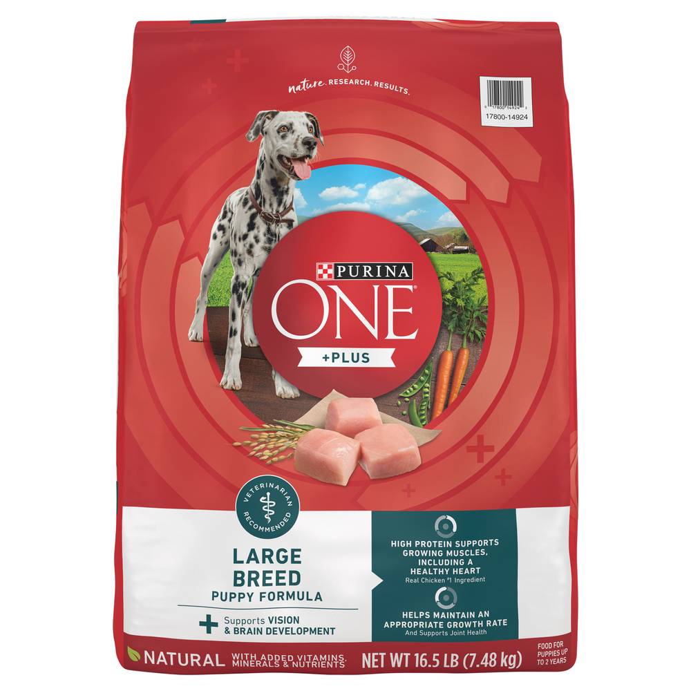 Purina One Natural High Protein Large Breed Dry Puppy Food (16.5 lbs)