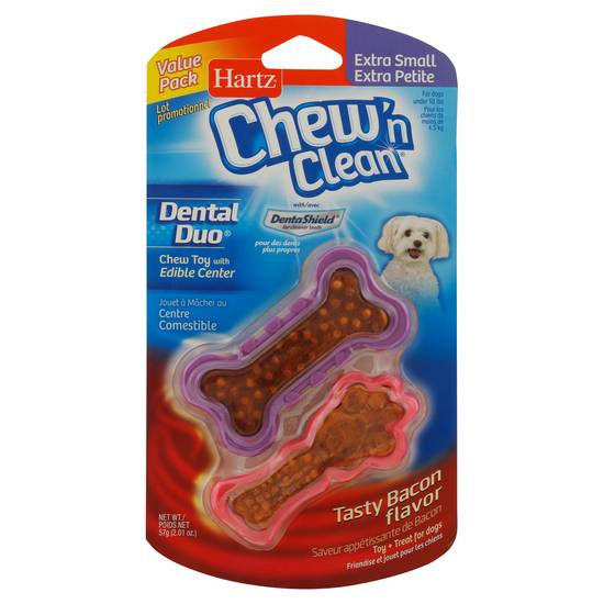Hartz Chew'n Clean Bacon Flavor Dog Treat