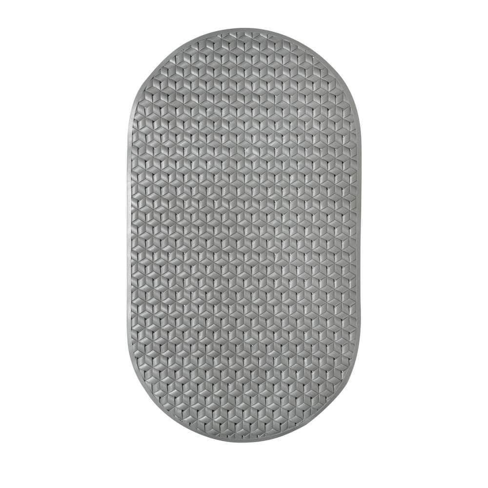 Zenna Home 27.5 In. X 15.5 In. 65% Recycled Premium Bath Mat In Grey