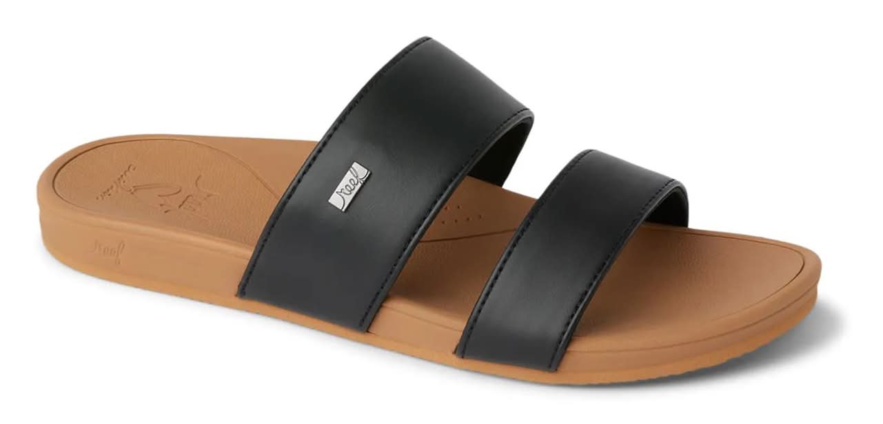 Reef Banded Horizon Slide Sandal (Black Medium - 6)