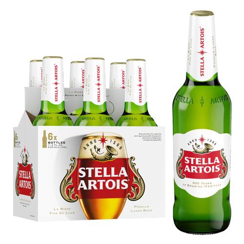 Stella Artois 6pk 11.2oz Btl 5.0% ABV