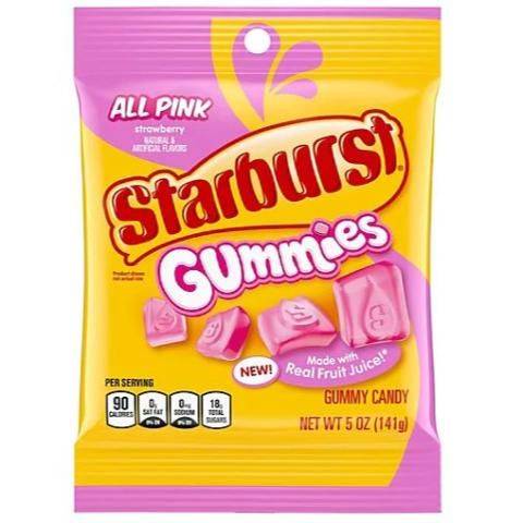 Starburst Gummies Candy All Pink Peg (strawberry)