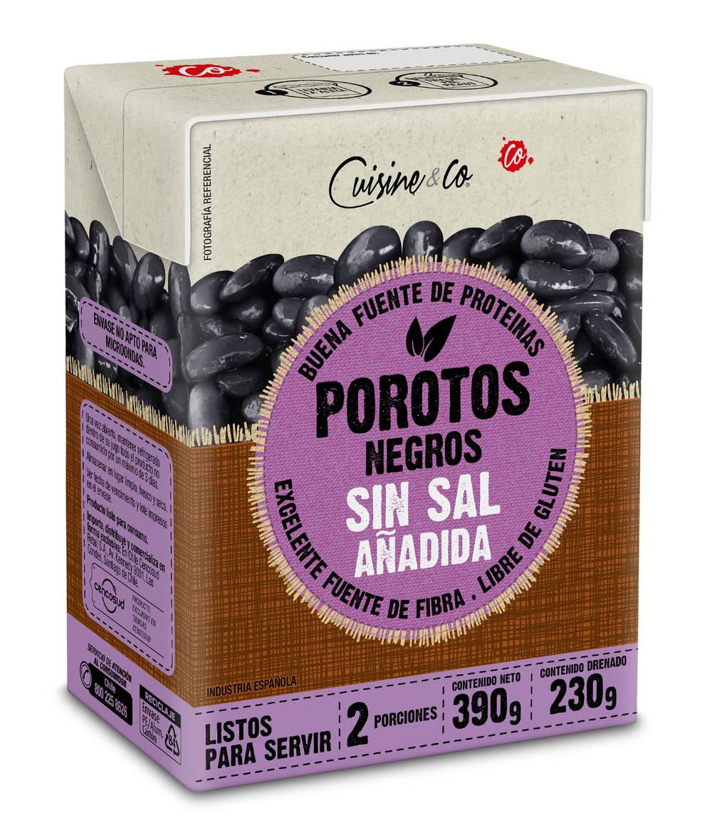Cuisine & Co · Poroto negro en conserva (390 g)