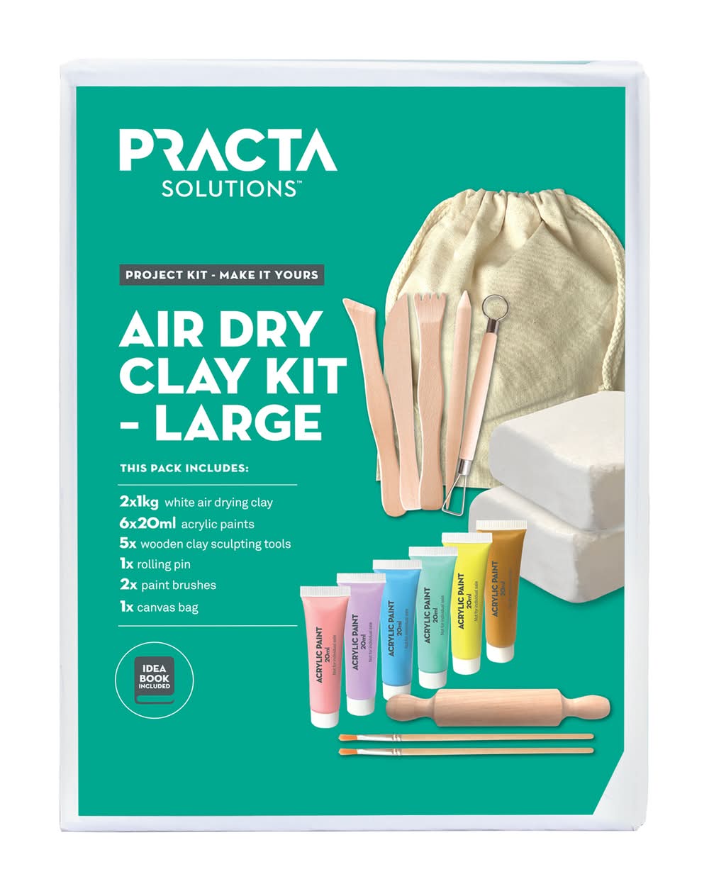 Practa Large Air Drying Clay Project Kit