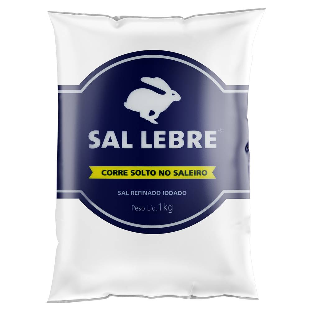 Lebre sal refinado iodado (1 kg)