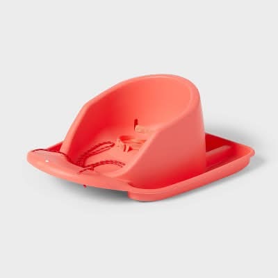 Sun Squad Toddler Sled With Rope and Pad Coral 50 lb