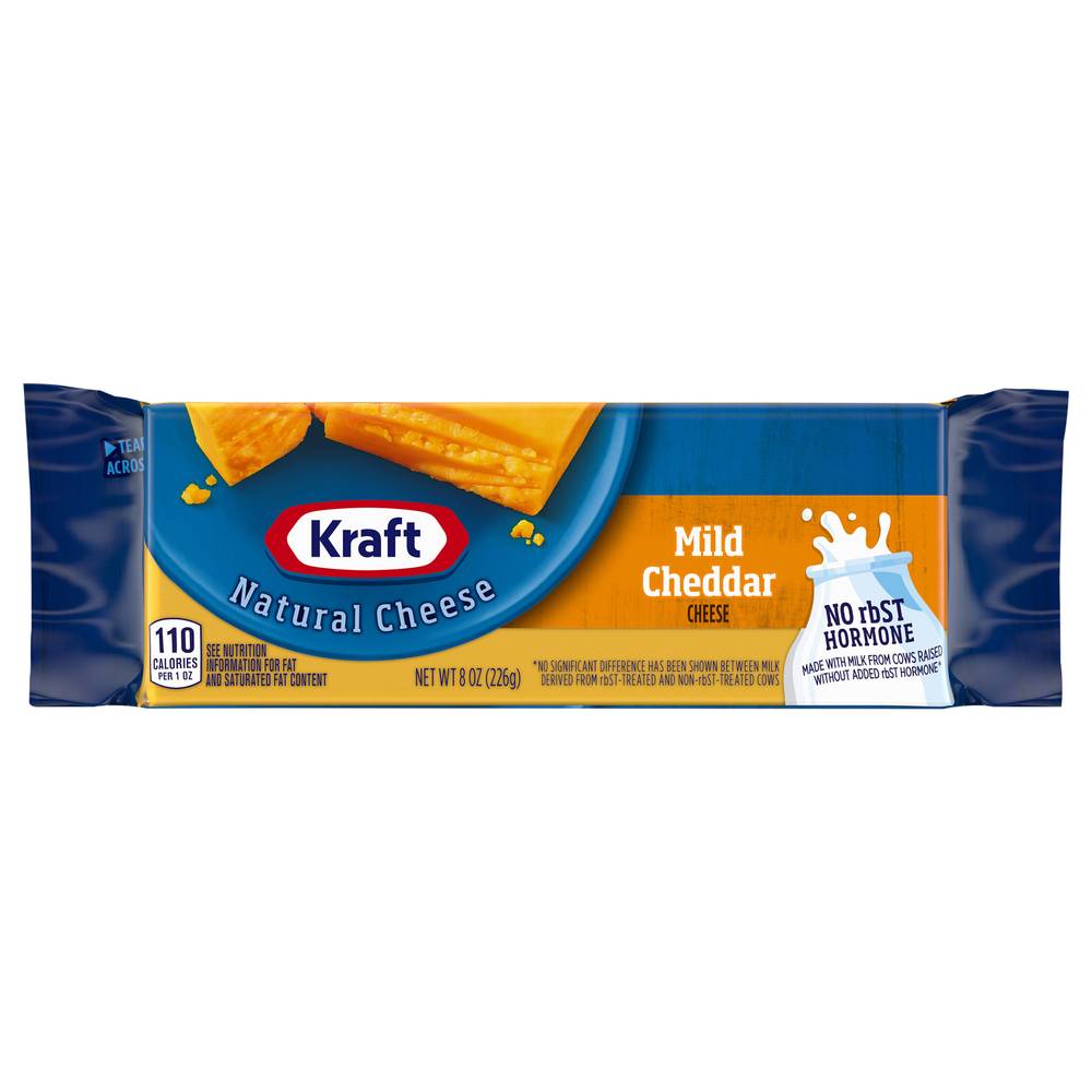 Kraft Mild Cheddar Natural Cheese (8 oz)