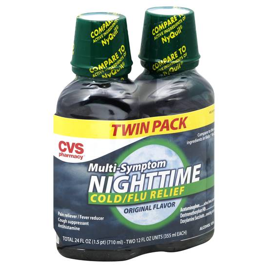 Cvs Pharmacy Nighttime Cold/Flu Relief Original Flavor