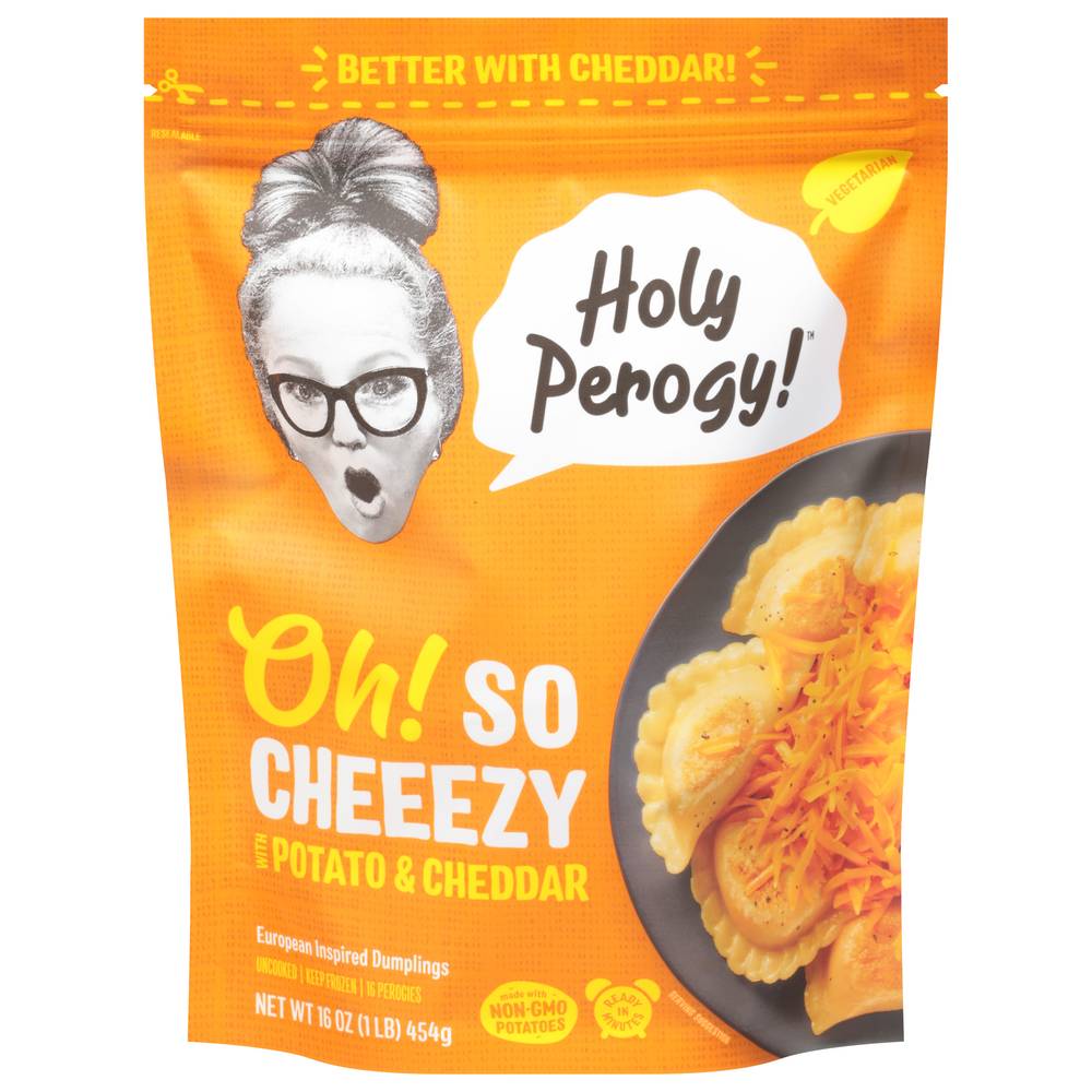 Holy Perogy! Oh So Cheeezy With Potato & Cheddar Perogies (1 lbs)