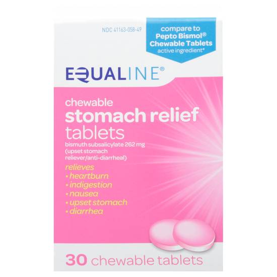 Equaline Stomach Relief Chewable Tablets (30 ct)