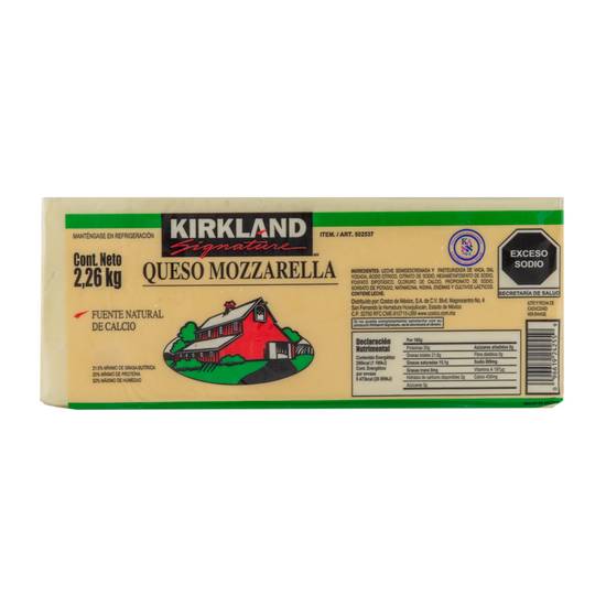 Kirkland Signature queso mozzarella