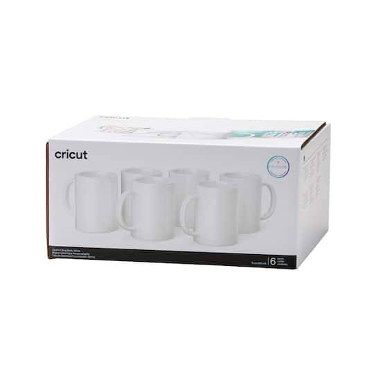 Cricut 15Oz. White Ceramic Mug Blanks, 6Ct.