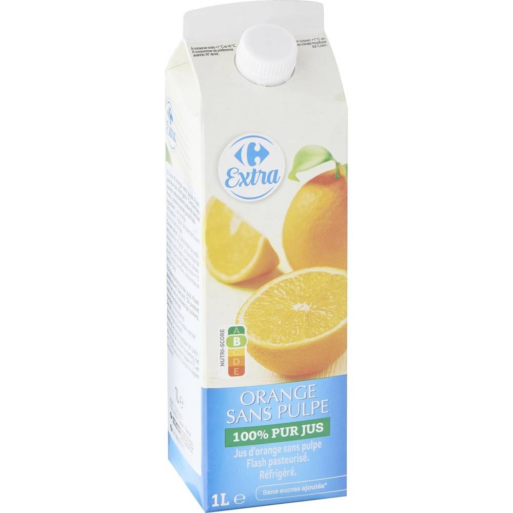 Carrefour Extra - Jus d'orange sans pulpe (1L)