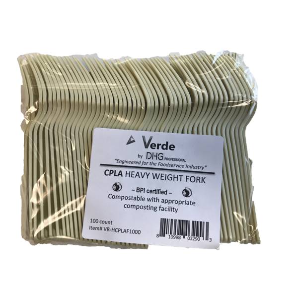 Verde Heavy Weight Compostable Fork, 100 EA (100 ct)