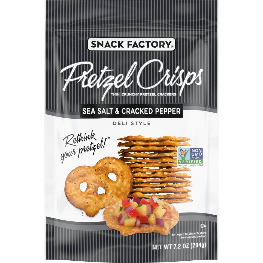 Snack Factory Sea Salt & Cracked Pepper Deli Style Pretzel