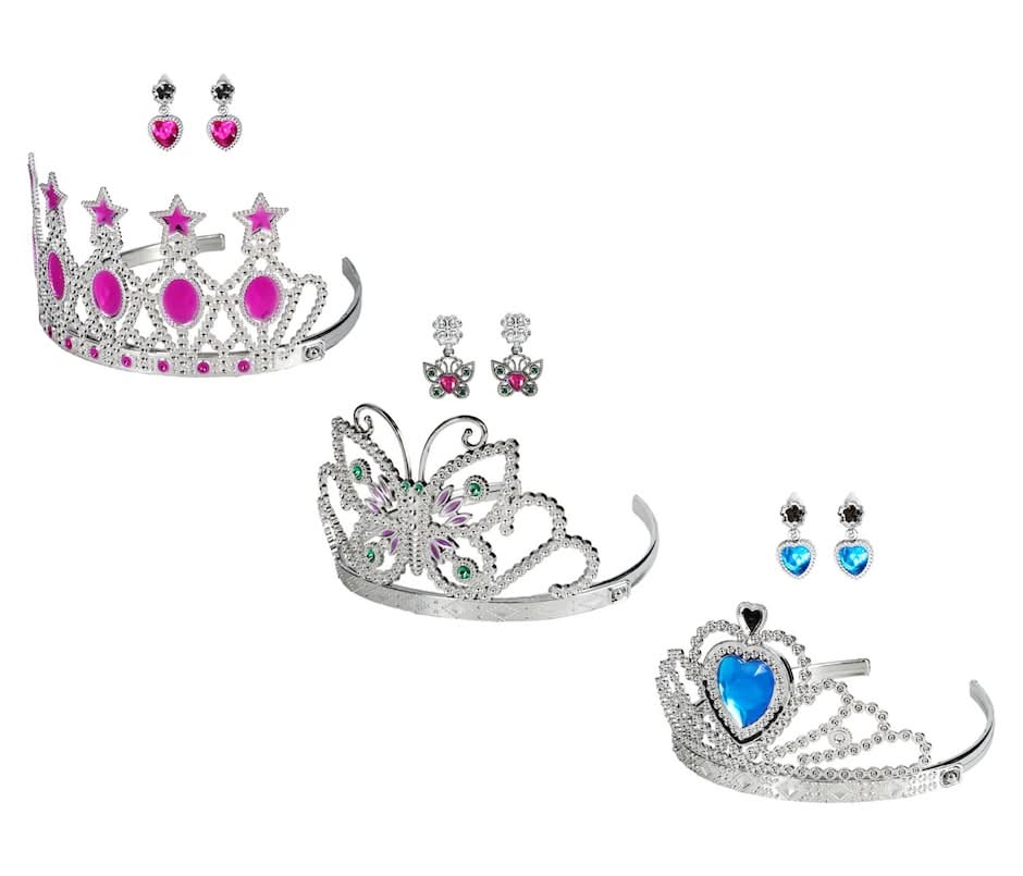 Just Pretending Dress-Up Plastic Princess Tiaras