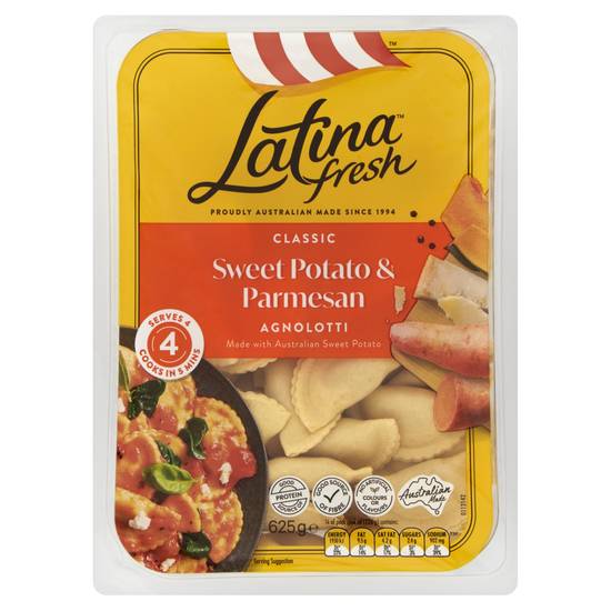 Latina Agnolotti Sweet Potato & Parmesan Filled Pasta 625g