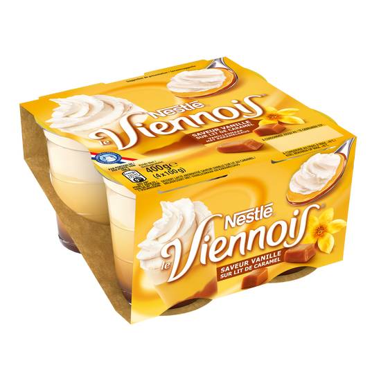 Viennois - Le  vanille sur lit de caramel (4 pièces)