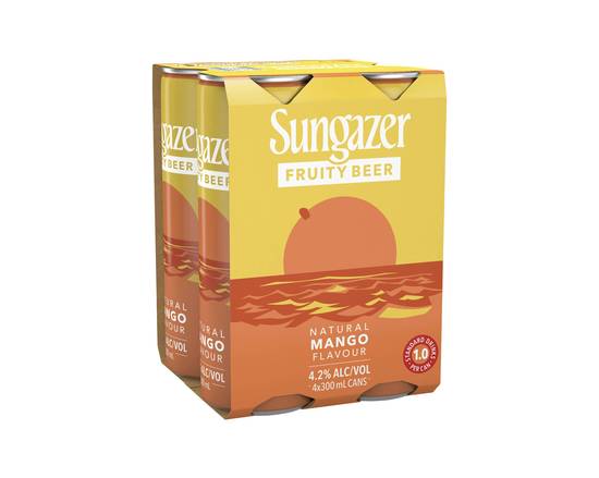 Sungazer Mango Fruity Beer Can 4x300mL