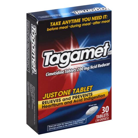 Tagamet Cimetidine Acid Reducer 200 mg Tablets (30 ct)