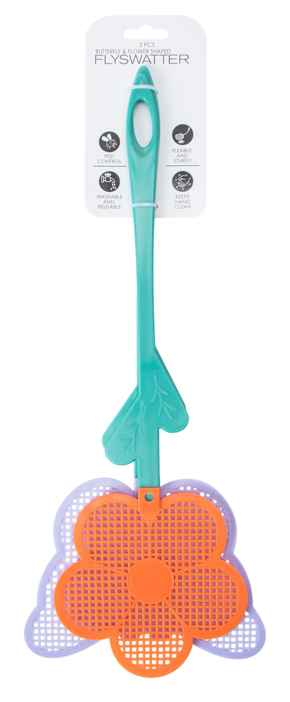 Butterfly & Flower Shaped Flyswatter Butterfly/Flower
