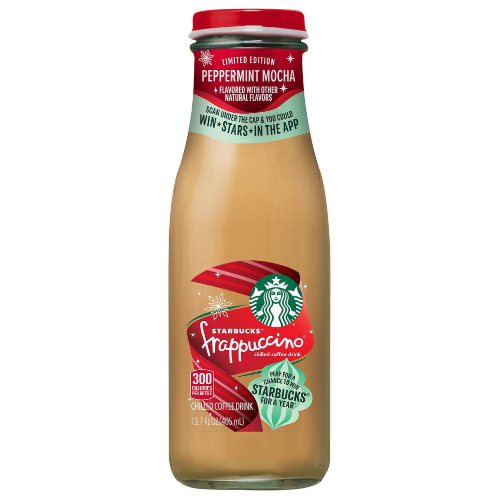 Starbucks Frappuccino Chilled Coffee Drink, Peppermint Mocha (13.7 fl oz)